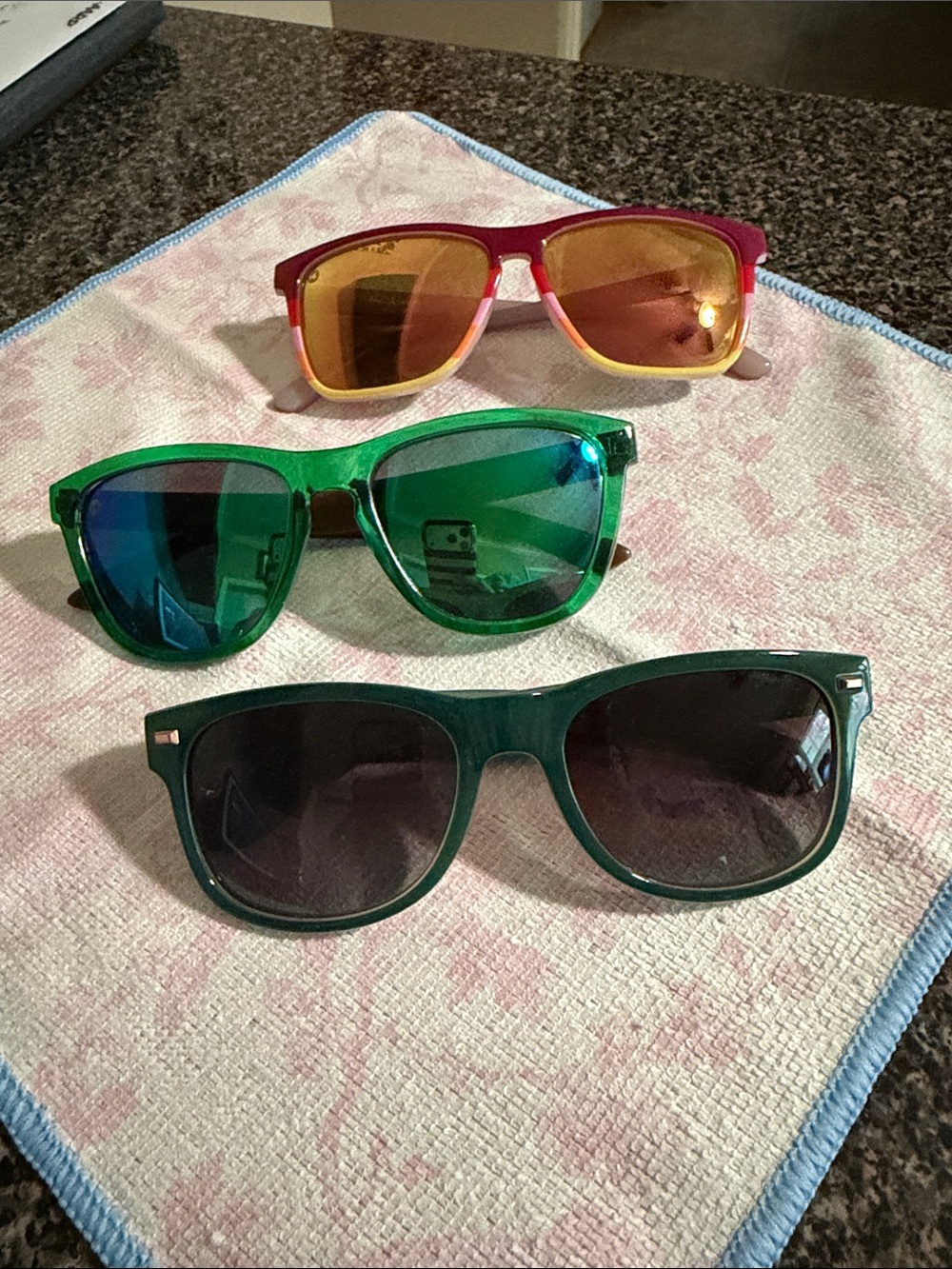 3 pair of Knockaround Sunglasses - Stylish UV Protection